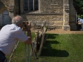 Surveying from Church benchmark